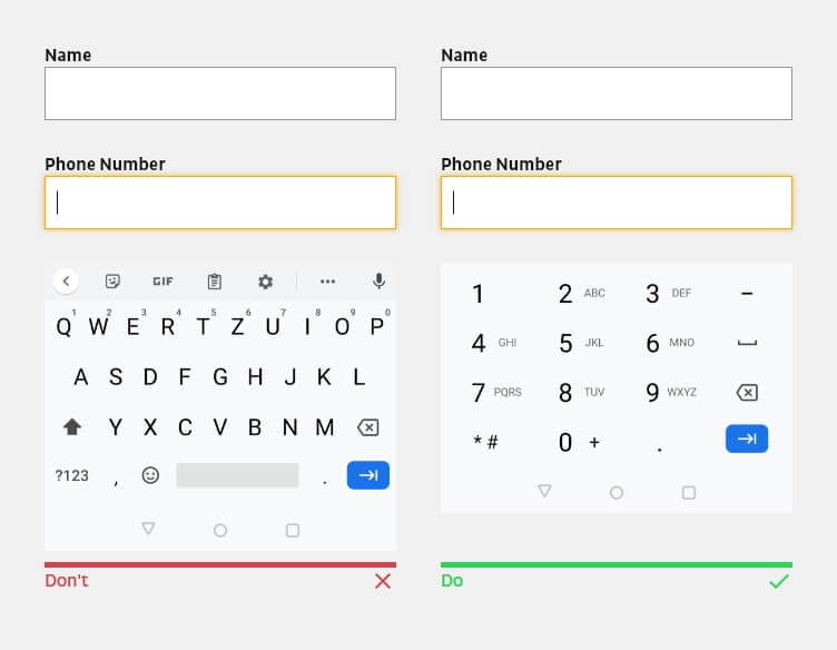 Passende Tastatur zur Verfügung stellen