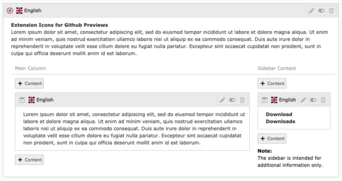 Custom Backend element preview for Container