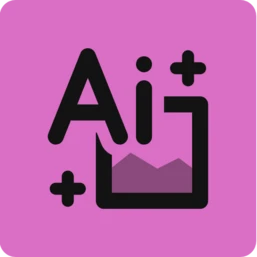 Logo featuring the letters "Ai" with a plus sign, enclosed in a square outline, set against a pink background.