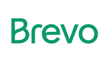 Green logo featuring the word "Brevo" in a modern, sans-serif font.