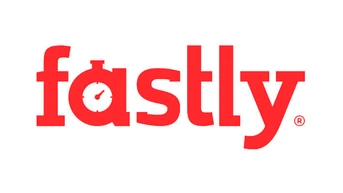 Red logo featuring the word "fastly," with a stopwatch icon integrated into the letter "f." The design emphasizes speed and efficiency.
