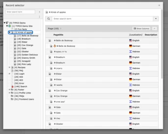 TYPO3 v11 Element Browser