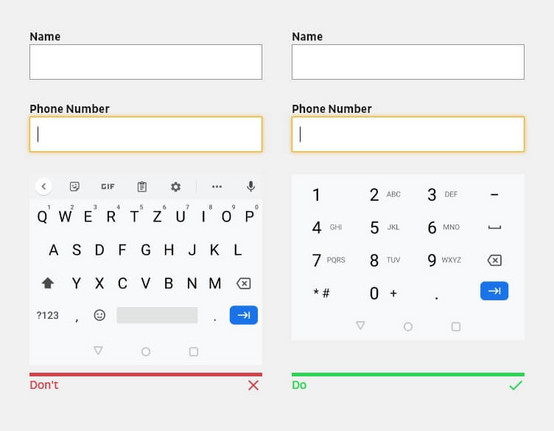 Passende Tastatur zur Verfügung stellen