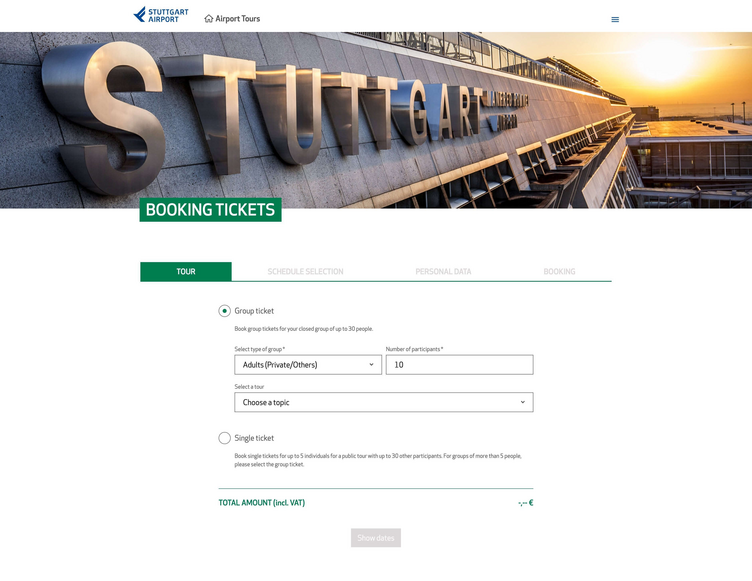 STR Airport: Booking Frontend