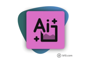 Logo featuring the letters "Ai" with a plus sign and a stylized image frame, set against a colorful background.