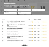Der Fortbildungskalender auf dbaudio.com