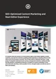 A collection of website designs displayed on multiple screens, showcasing various layouts and content. The header includes the text "SEO-Optimized Content Marketing and Neat Editor Experience," along with branding elements from C3 Creative Code and Content.
