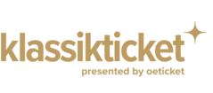 Klassikticket logo in gold, featuring the text "klassikticket" and "presented by eastticket," with a star accent.