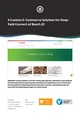 E-commerce website interface for Deepfield Connect, featuring a green banner with "Deepfield Connect Shop" and product categories including "Spargelüberwachung," "Field Monitoring," and "Milchüberwachung." Company details for b13 GmbH are listed below.