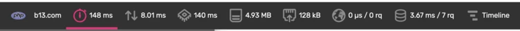 Network performance metrics display including latency (148 ms), connection speed (940 MB), data size (493 KB), and various other statistics related to web performance.