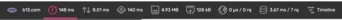 Network performance metrics display including latency (148 ms), connection speed (940 MB), data size (493 KB), and various other statistics related to web performance.