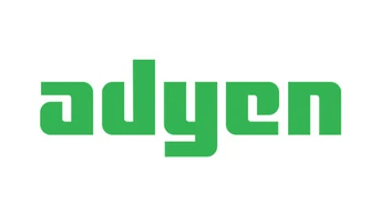 Green logo featuring the word "adyen" in a modern, sans-serif font.