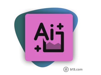 Logo mit den Buchstaben „Ai“ und einem Pluszeichen sowie einem stilisierten Bilderrahmen, vor einem bunten Hintergrund.