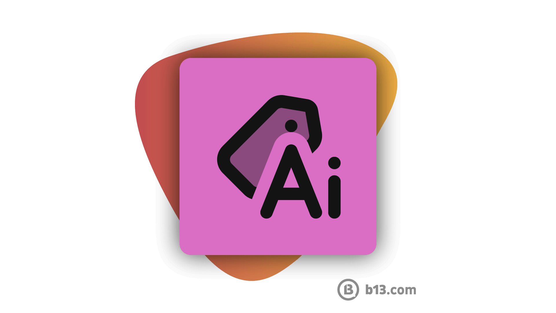 Logo featuring the letters "Ai" in a stylized font, accompanied by a tag icon, set against a colorful background.